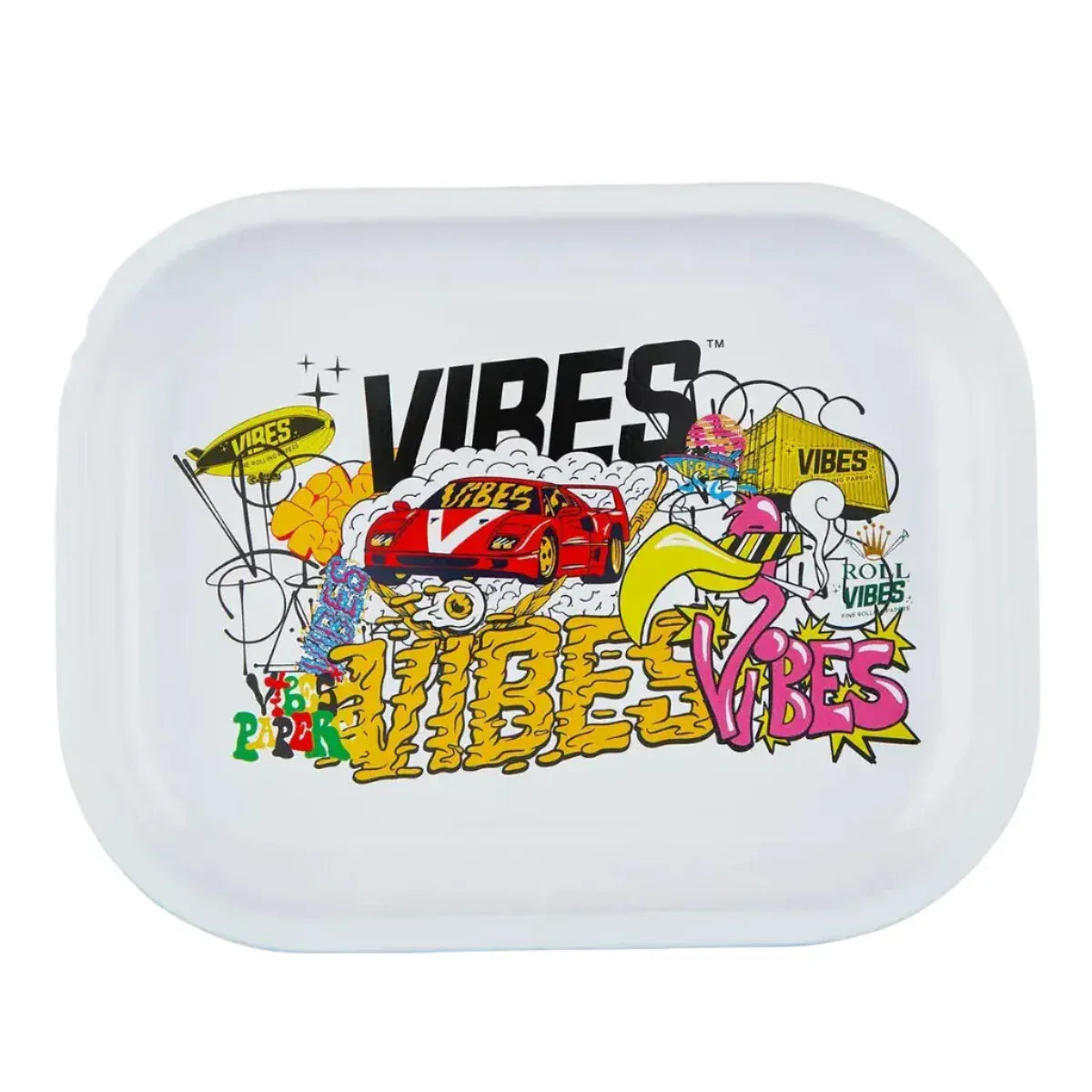 Small - Collage VIBES *Limited Edition* Metal Rolling Tray