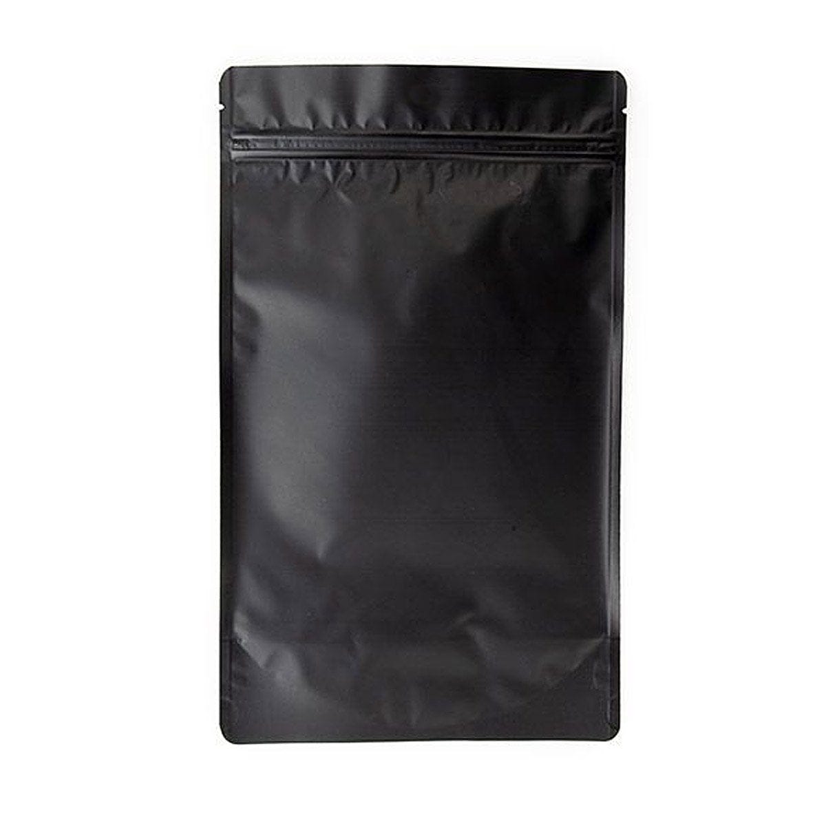Single Unit (Less Than Box Qty) / Matte Black Stand Up Zipper Bag (1 Ounce +)