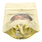 Stand Up Zipper Bag with Clear Oval Window - Metalized (1 Ounce)