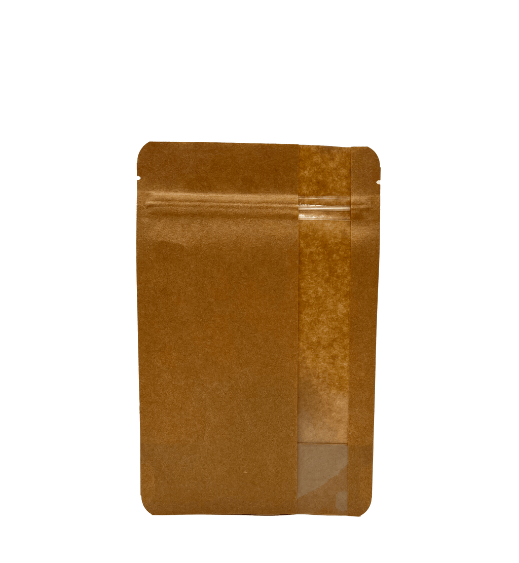 Stand Up Zipper Bag with Vertical Window (1/2 oz to 1 oz)