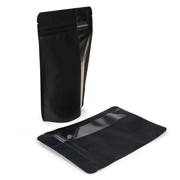 Stand Up Zipper Bag with Vertical Window (1/8th oz)