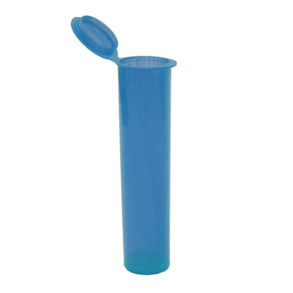 Translucent Blue Clearance Translucent Squeeze Top Child-Resistant Pre-Roll Tube | 78 mm (Box of 1000)