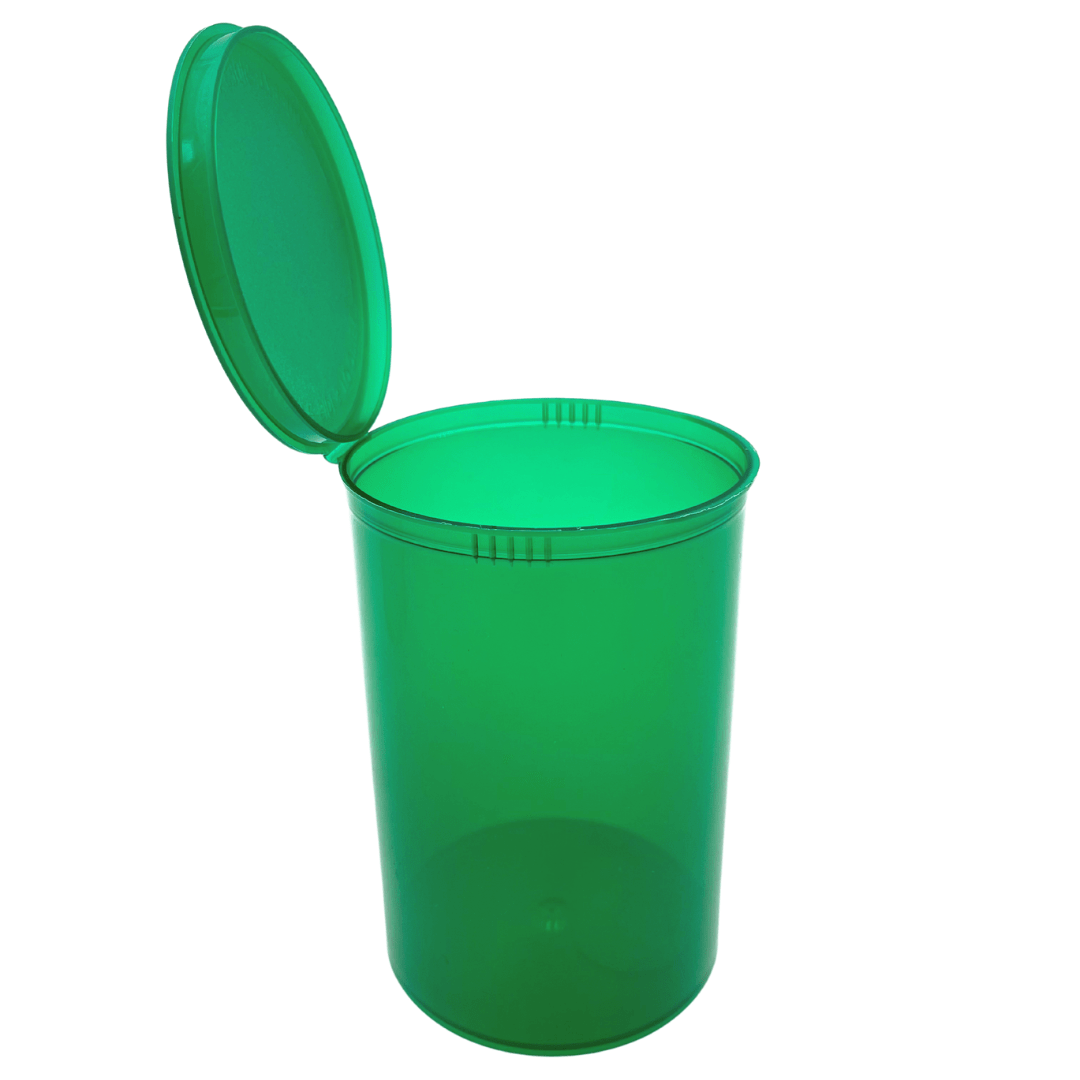 Translucent Green / Single Unit (Less Than Box Qty) Bag King Child-Resistant Pop Top Bottle | 160 dram
