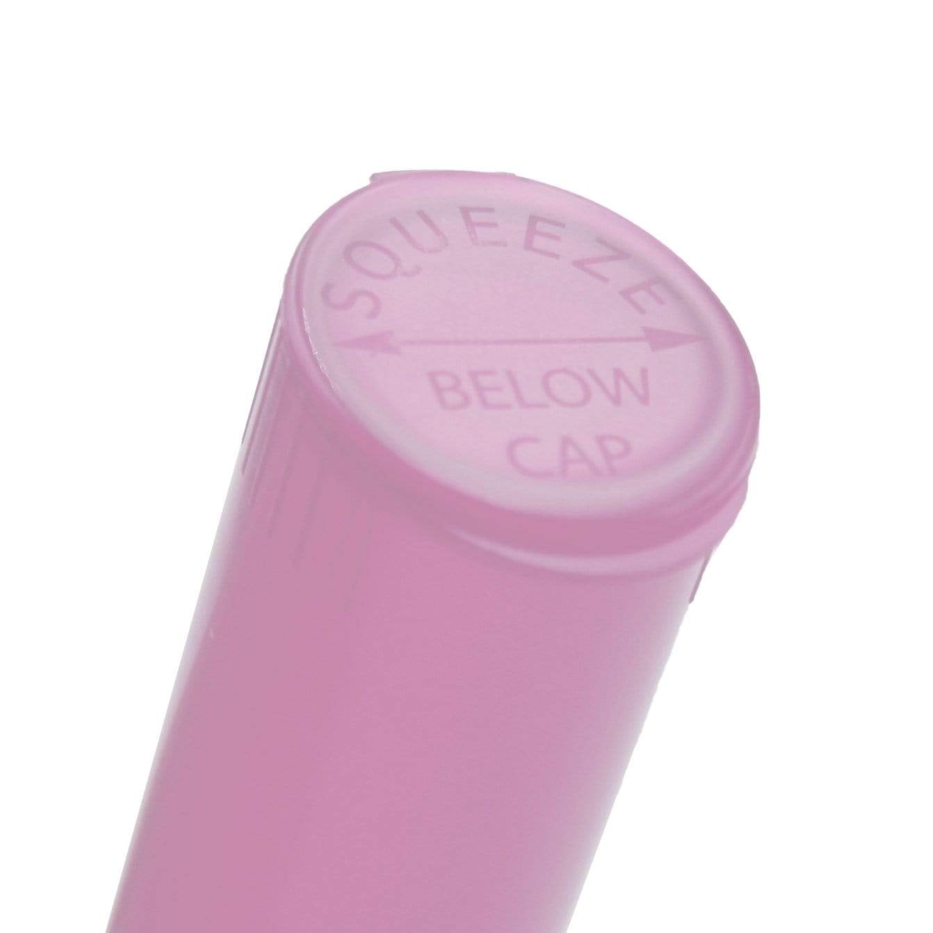 Translucent Pink / Single Unit (Less Than Box) Clearance Translucent Squeeze Top Child-Resistant Pre-Roll Tube | 78 mm