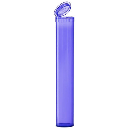 Translucent Violet Translucent Squeeze Top Child-Resistant Pre-Roll Tube | 94 mm