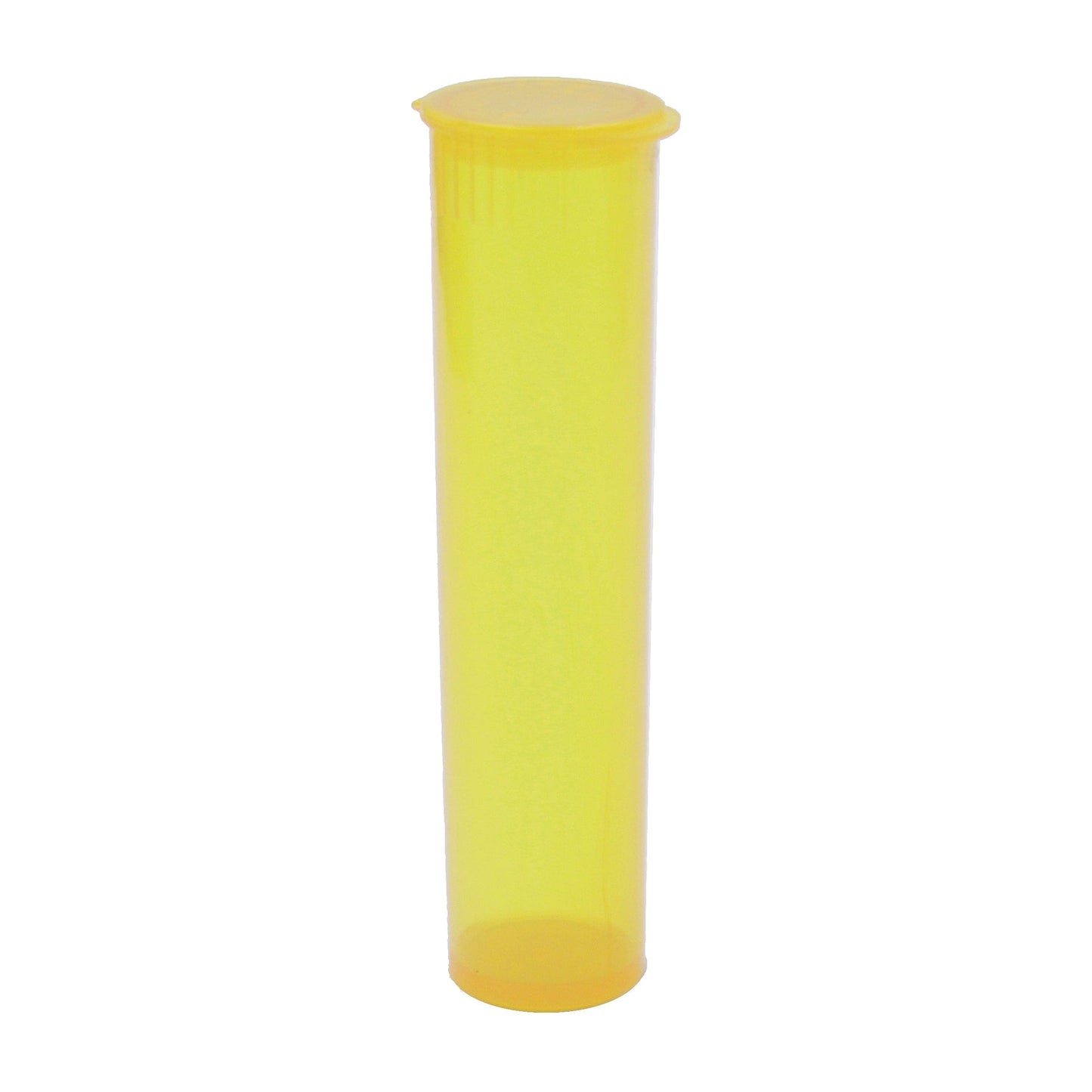 Translucent Yellow / Single Unit (Less Than Box Qty) Translucent Squeeze Top Child-Resistant Pre-Roll Tube | 116 mm