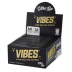 Ultra Thin VIBES King Size Papers Box of 50 Books (33 Papers/Book)