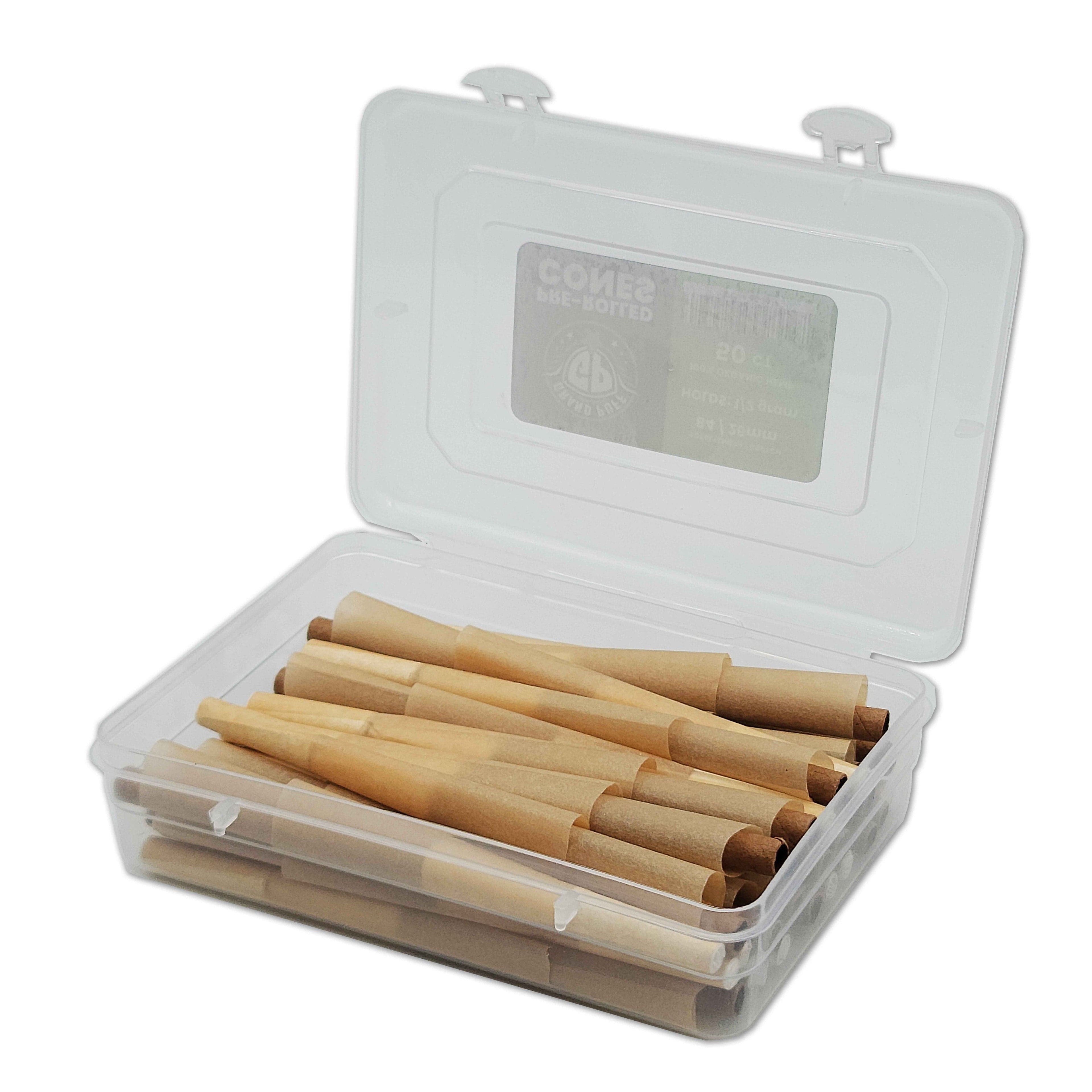 Unbleached Natural Grand Puff® Premium King Size Pre-Roll Cones (109mm / 26mm filter) | Box of 30