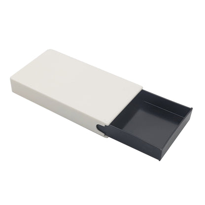 White / Black / Single Unit (Less Than Box Qty) Child-Resistant Pre-Roll / Edible Push and Pull Box | 98 mm