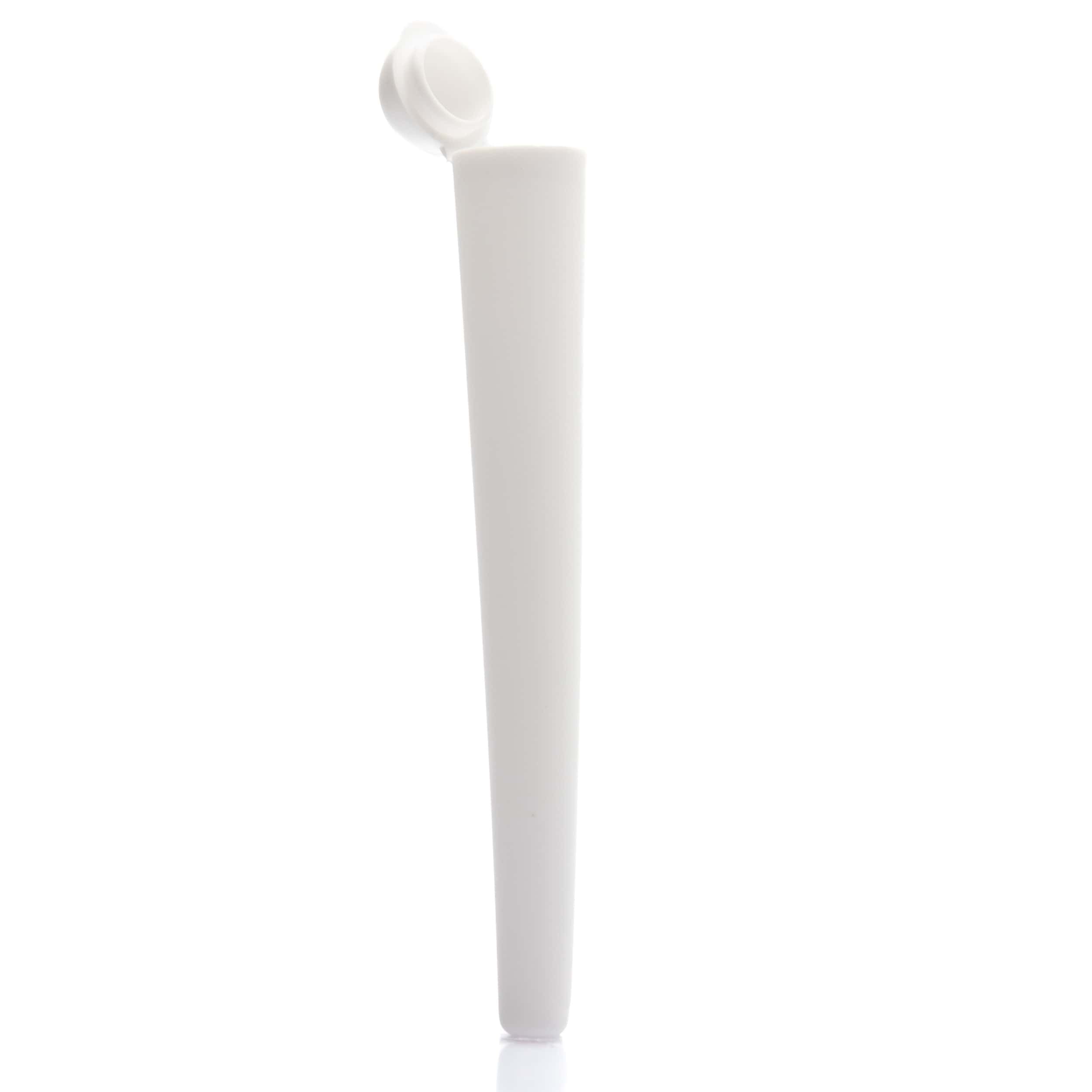 White / Box of 100 (Bulk Discount Pricing) Tapered Push Top Tube