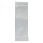 White / Clear Slimline Foil Laminated Zipper Bag