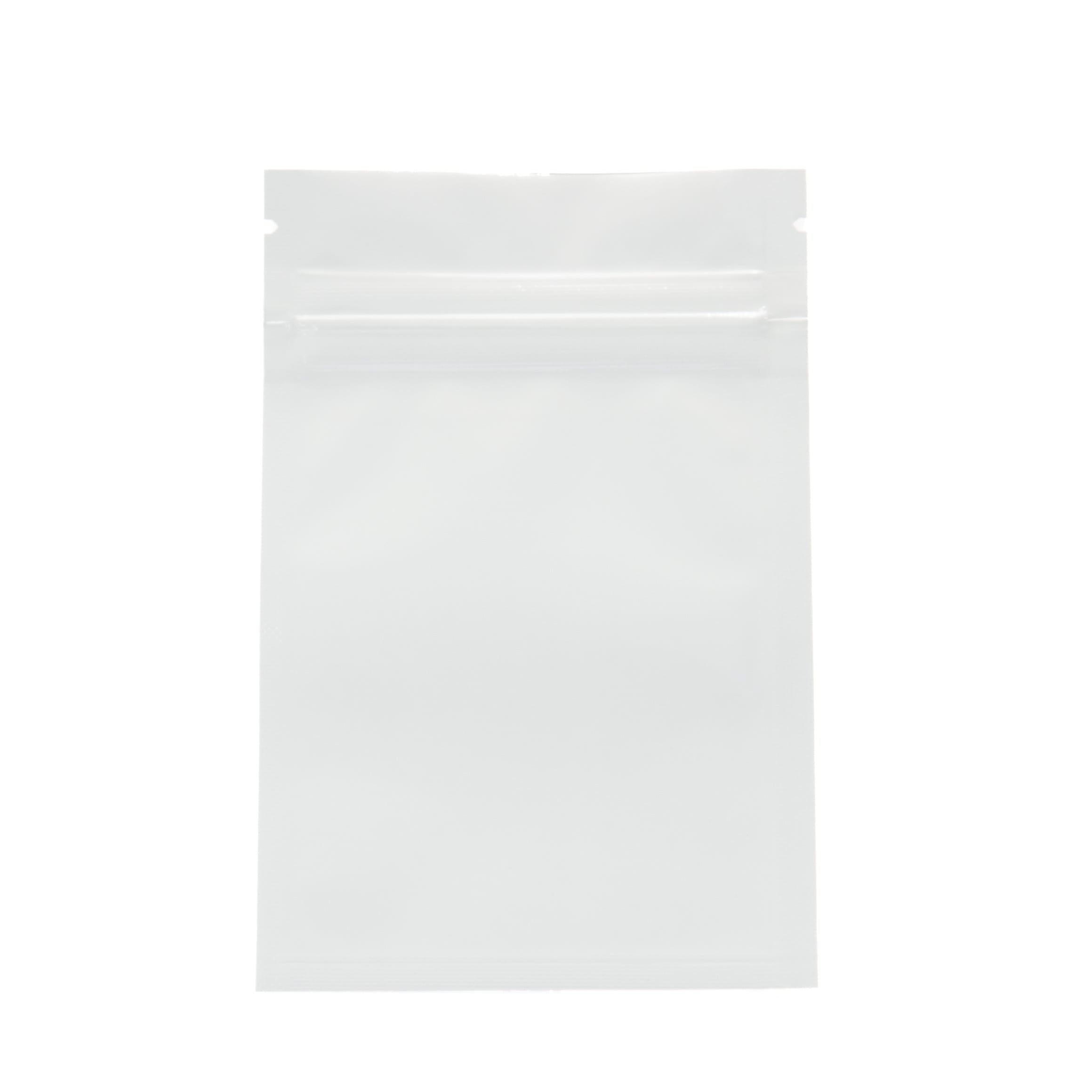 White Foil Laminated Zipper Bag