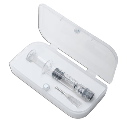 White Gift Case for 1ml Glass Syringe with Luer Lock System and Needle
