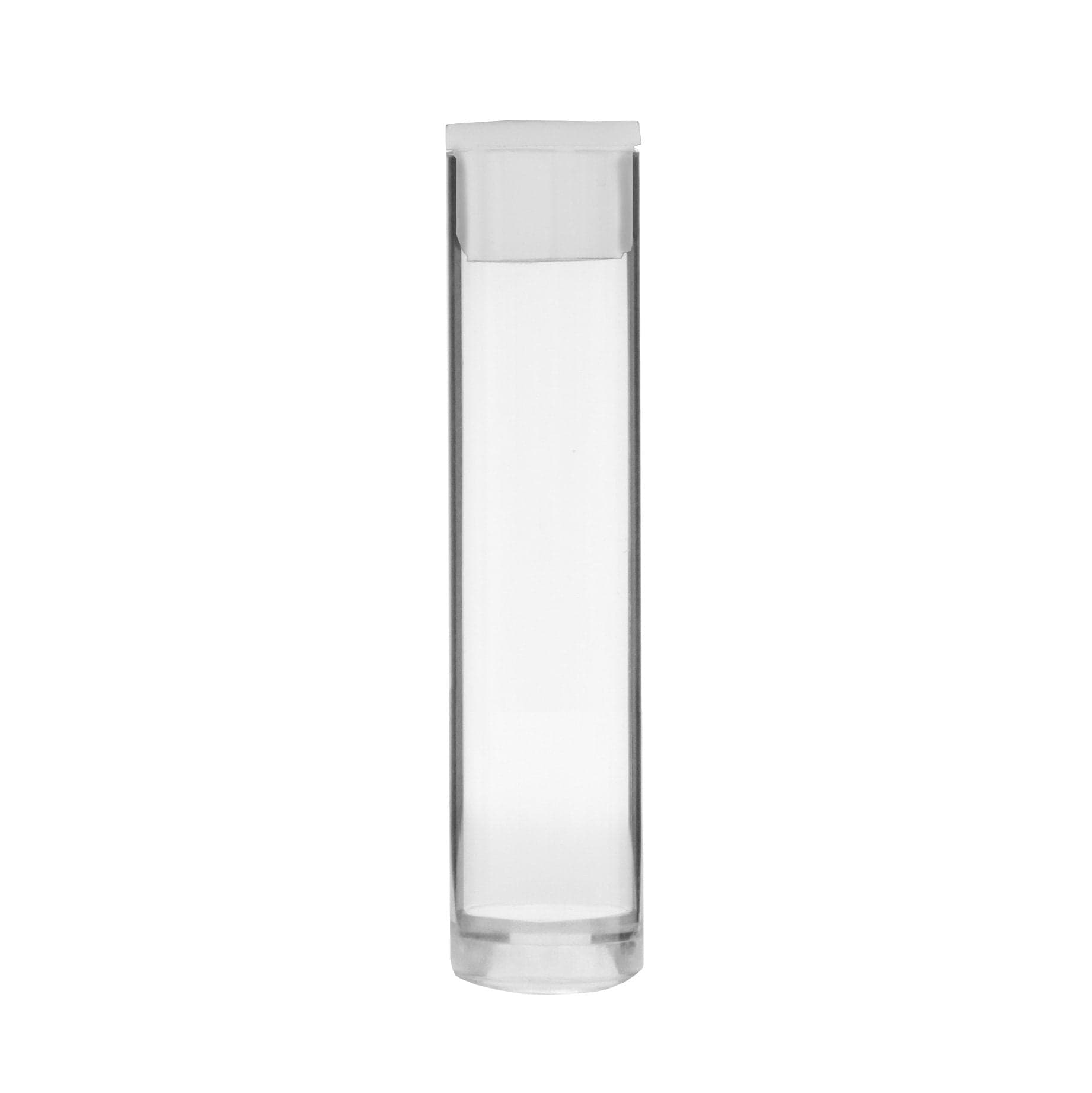 White Plastic Tubes for Premium Vape Cartridges 13mm x 75mm