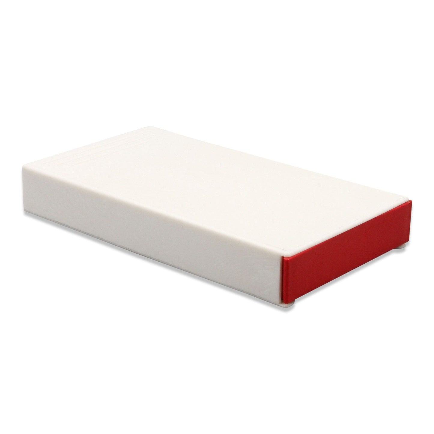 White / Red / Single Unit (Less Than Box Qty) Closeout Child-Resistant Pre-Roll / Edible Push and Pull Box | 109 mm