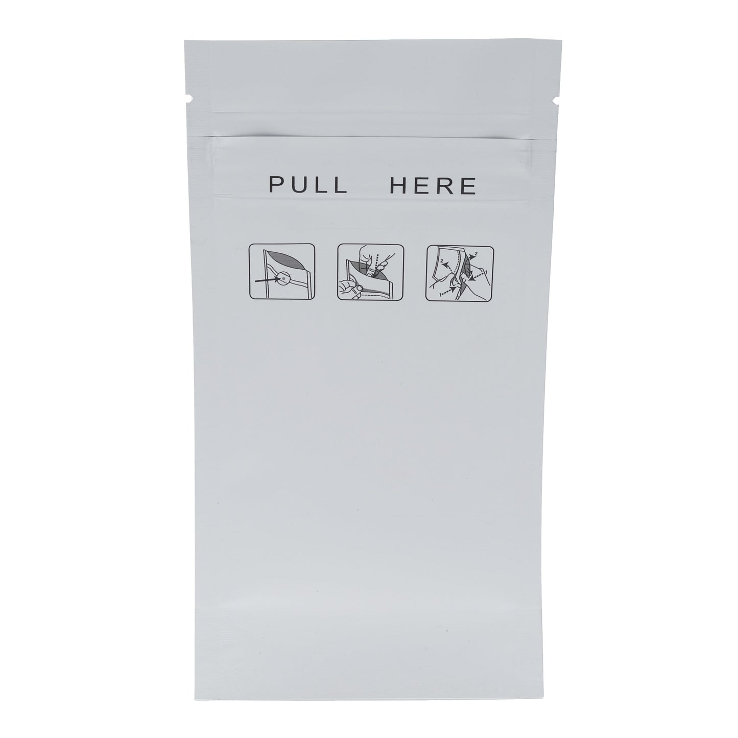 White / Single Unit Child-Resistant Opaque Smell Proof Bag | 1/4 oz