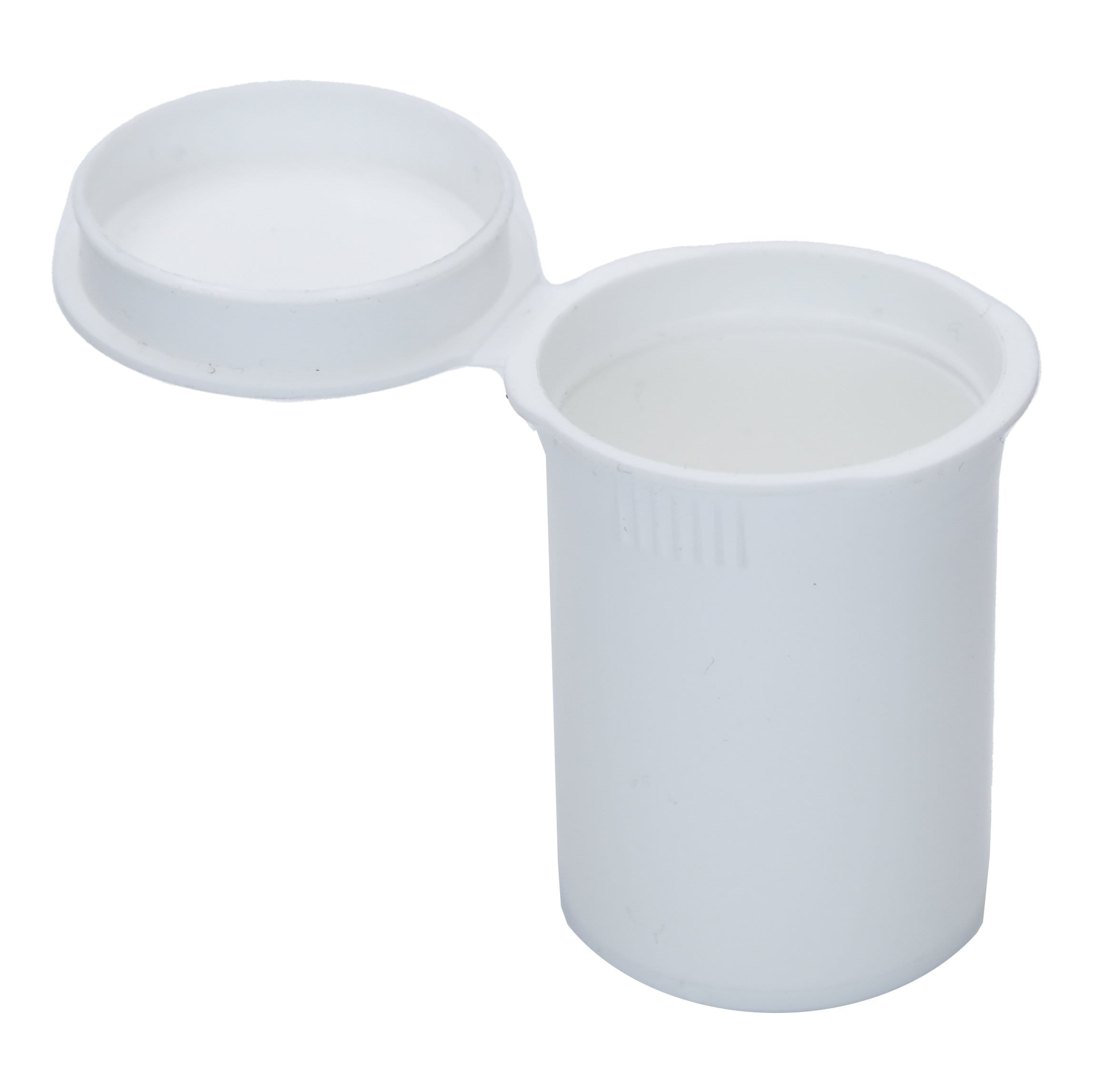 White / Single Unit (Less Than Box Qty) 8 dram Pop Top Child-Resistant Bottle