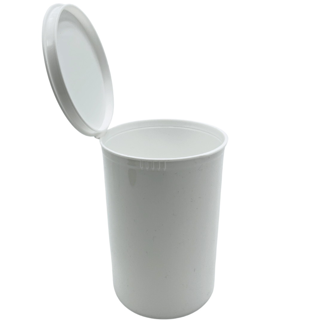 White / Single Unit (Less Than Box Qty) Bag King Child-Resistant Pop Top Bottle | 160 dram
