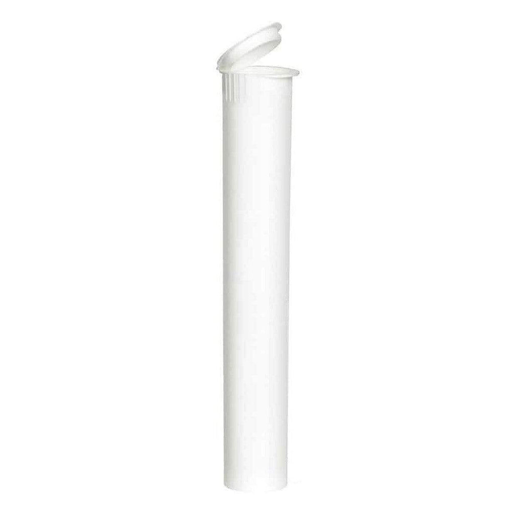 White / Single Unit (Less Than Box Qty) Opaque Squeeze Top Child-Resistant Pre-Roll Tube | 116 mm