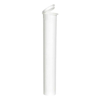 White / Single Unit (Less Than Box Qty) Opaque Squeeze Top Child-Resistant Pre-Roll Tube | 116 mm