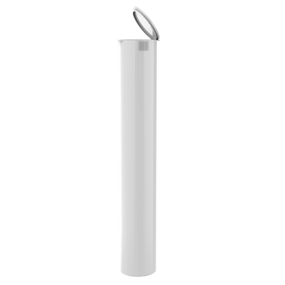 White / Single Unit (Less Than Box Qty) Premium Squeeze Top Child Resistant Pre-Roll Tube | 116 mm