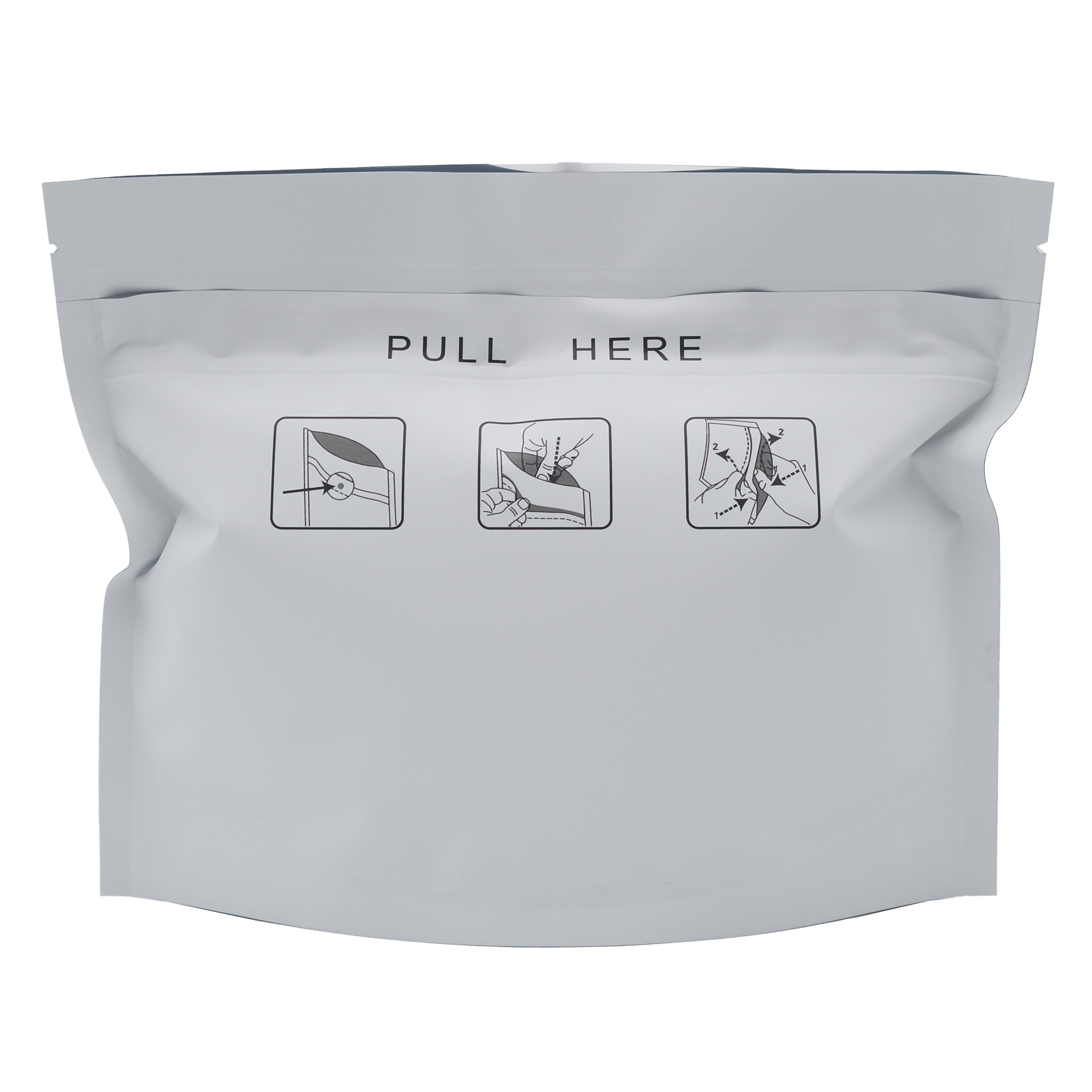 White / Single Unit (Less Than Pack Qty) Bag King Child-Resistant Opaque Exit Bag | 8 x 6 in