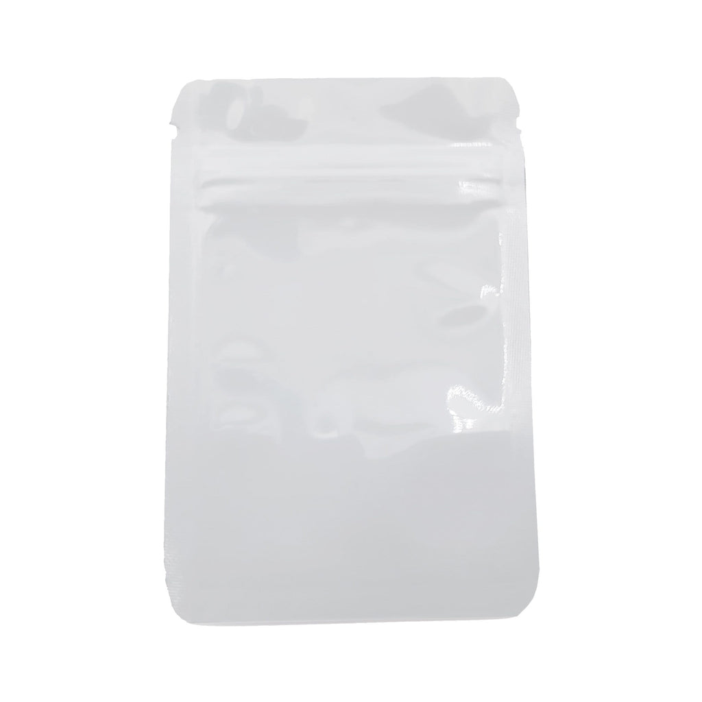 White / Single Unit (Less Than Pack Qty) Shiny Series Smell Proof Bag (1 gram) 4.3" x 2.9"