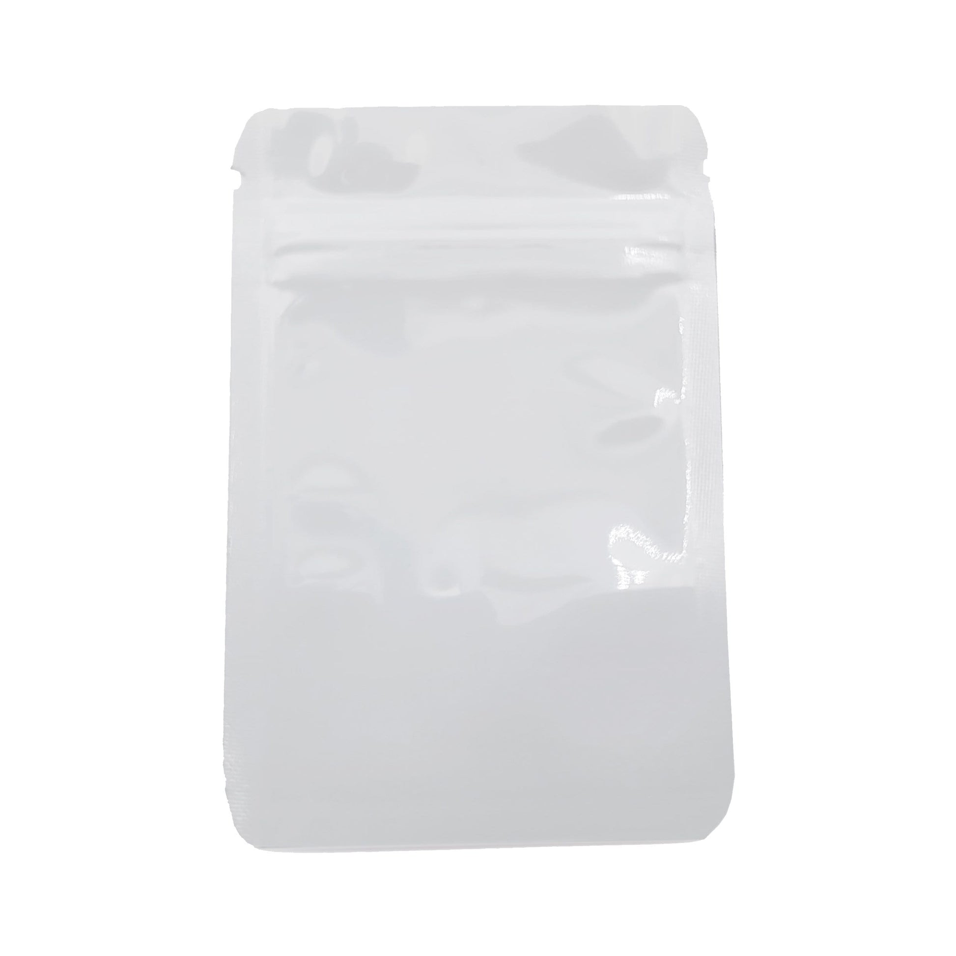 White / Single Unit (Less Than Pack Qty) Shiny Series Smell Proof Bag (1 gram) 4.3" x 2.9"