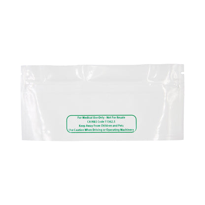 White / Single Unit (Less Than Pack Qty) Smell Proof Bag (Pre-Roll)