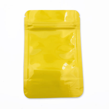 Yellow / Single Unit Shiny Series Smell Proof Bag (1/8th) 5.0" x 3.3"