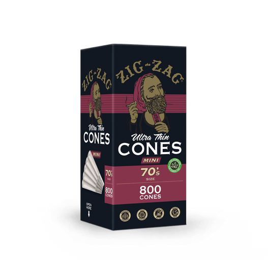 Zig Zag 70's Ultra-Thin Bulk Cones | Box of 800