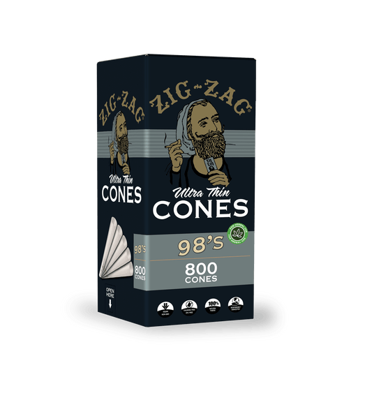 Zig Zag 98's Ultra-Thin Bulk Cones | Box of 800