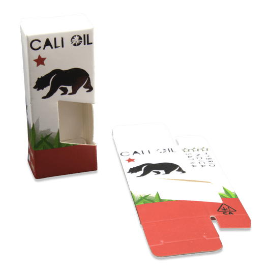 Cali Oil Child-Resistant Tube Premium Vape Cartridge Box