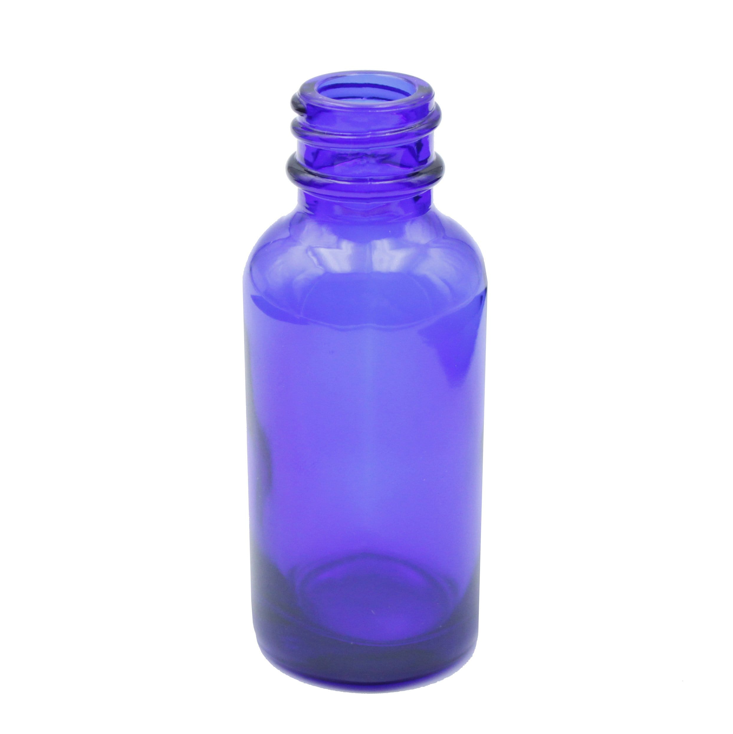 Cobalt Blue Child-Resistant Glass Dropper Bottle w/ 0.8ml Non-Graduated Dropper - 1 oz