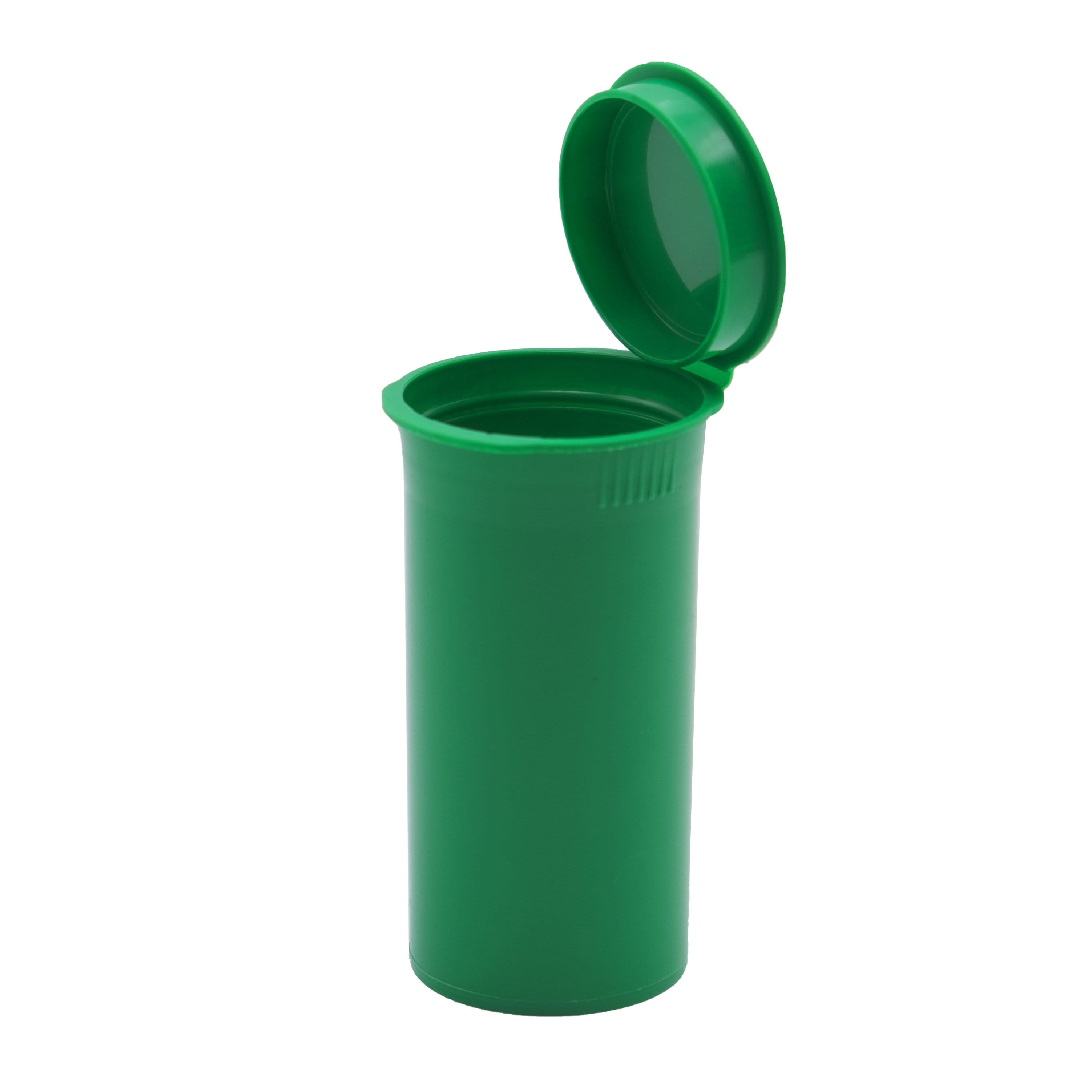 Green 13 Dram Pop Top Child Resistant Bottles