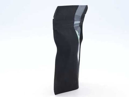 Matte Black Stand Up Zipper Bag with Vertical Window (1/8th oz)