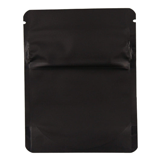 Matte Black Bag King Child-Resistant Clear Front Bag (1 gram)
