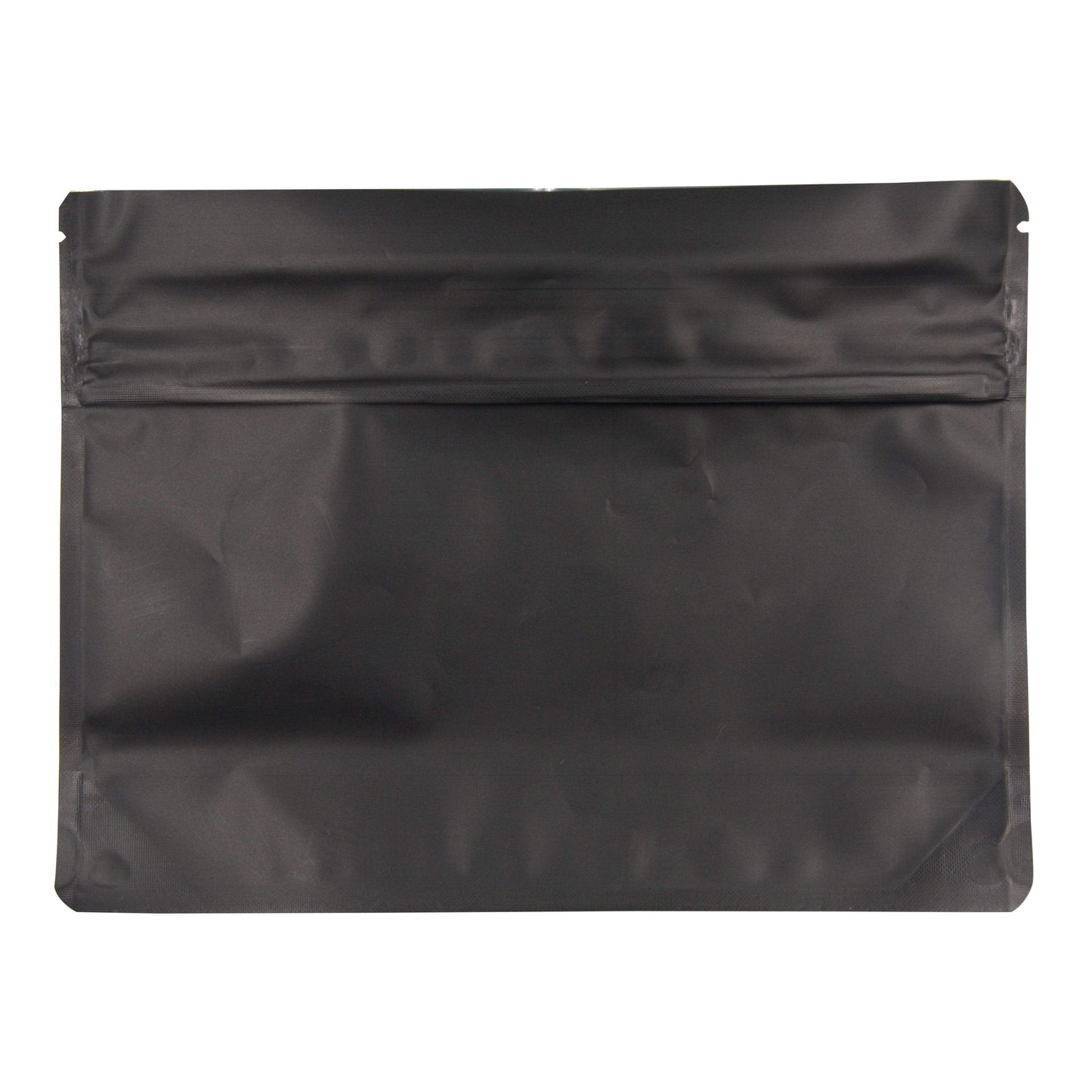 Matte Black Bag King Small Child-Resistant Opaque Mylar Exit Bag - 6" x 8"