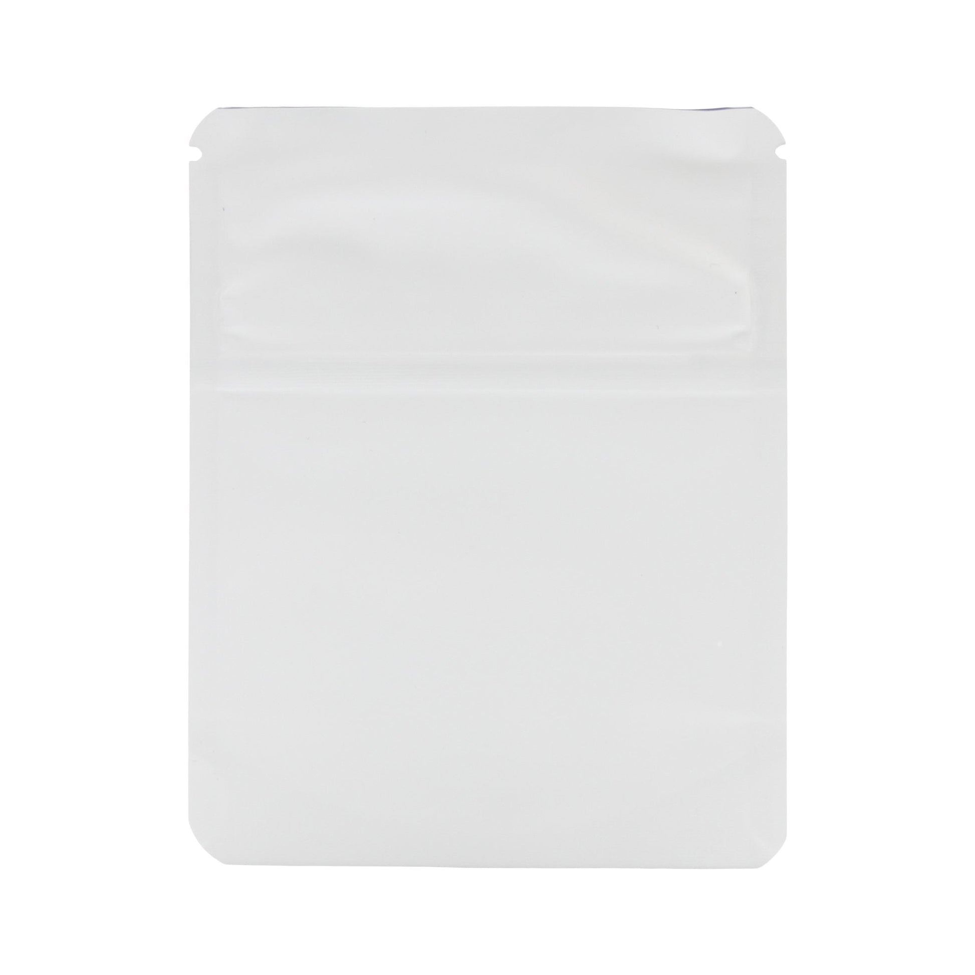 Matte White Bag King Child-Resistant Opaque Mylar Bag (1 gram)