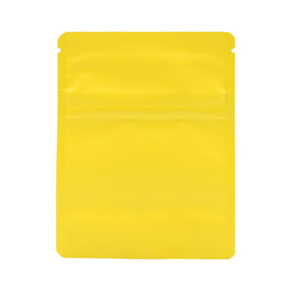 Matte Yellow Bag King Child-Resistant Opaque Mylar Bag (1 gram)