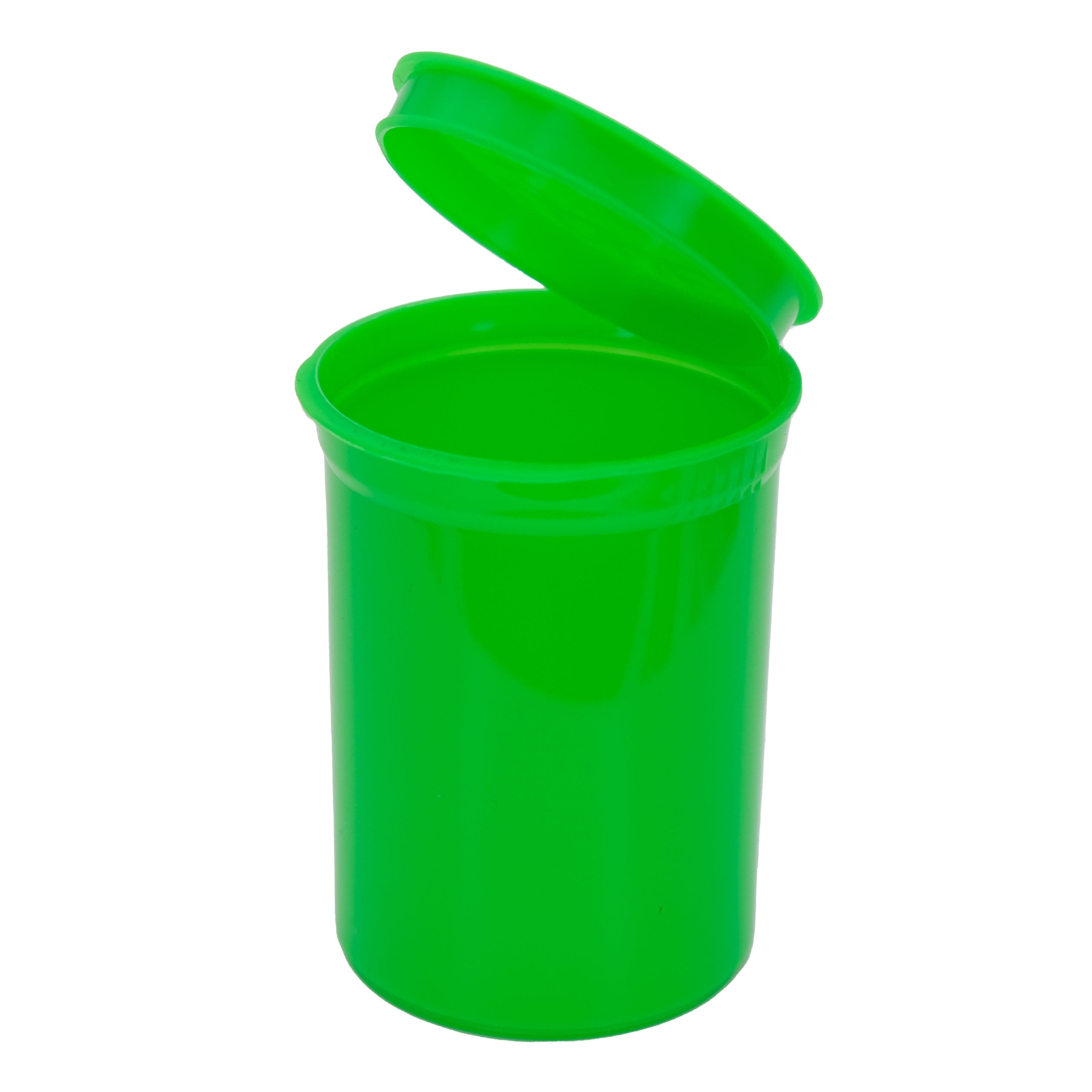 Neon Green Vertigo Series 30 Dram Pop Top Child Resistant Bottles