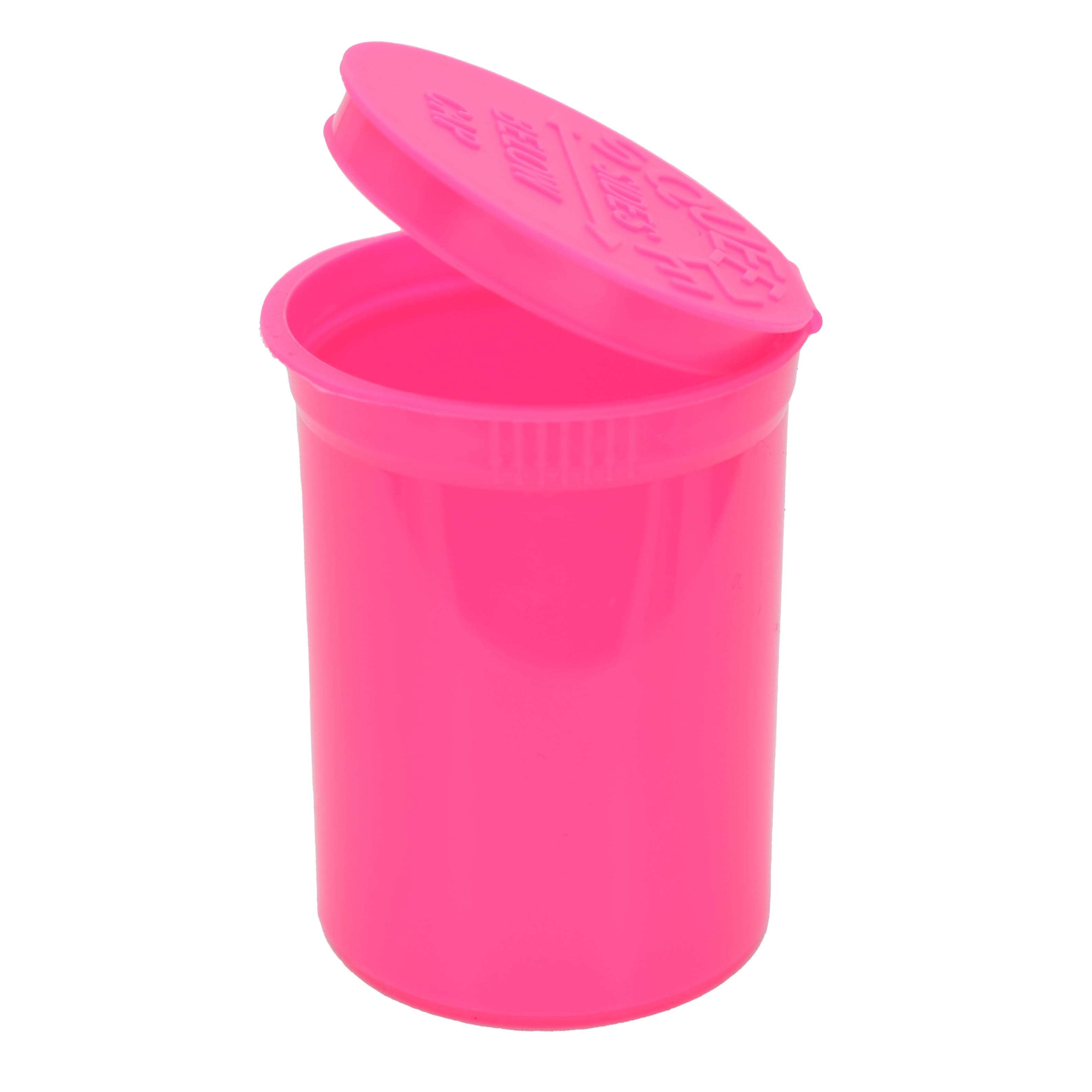 Neon Pink Vertigo Series 30 Dram Pop Top Child Resistant Bottles