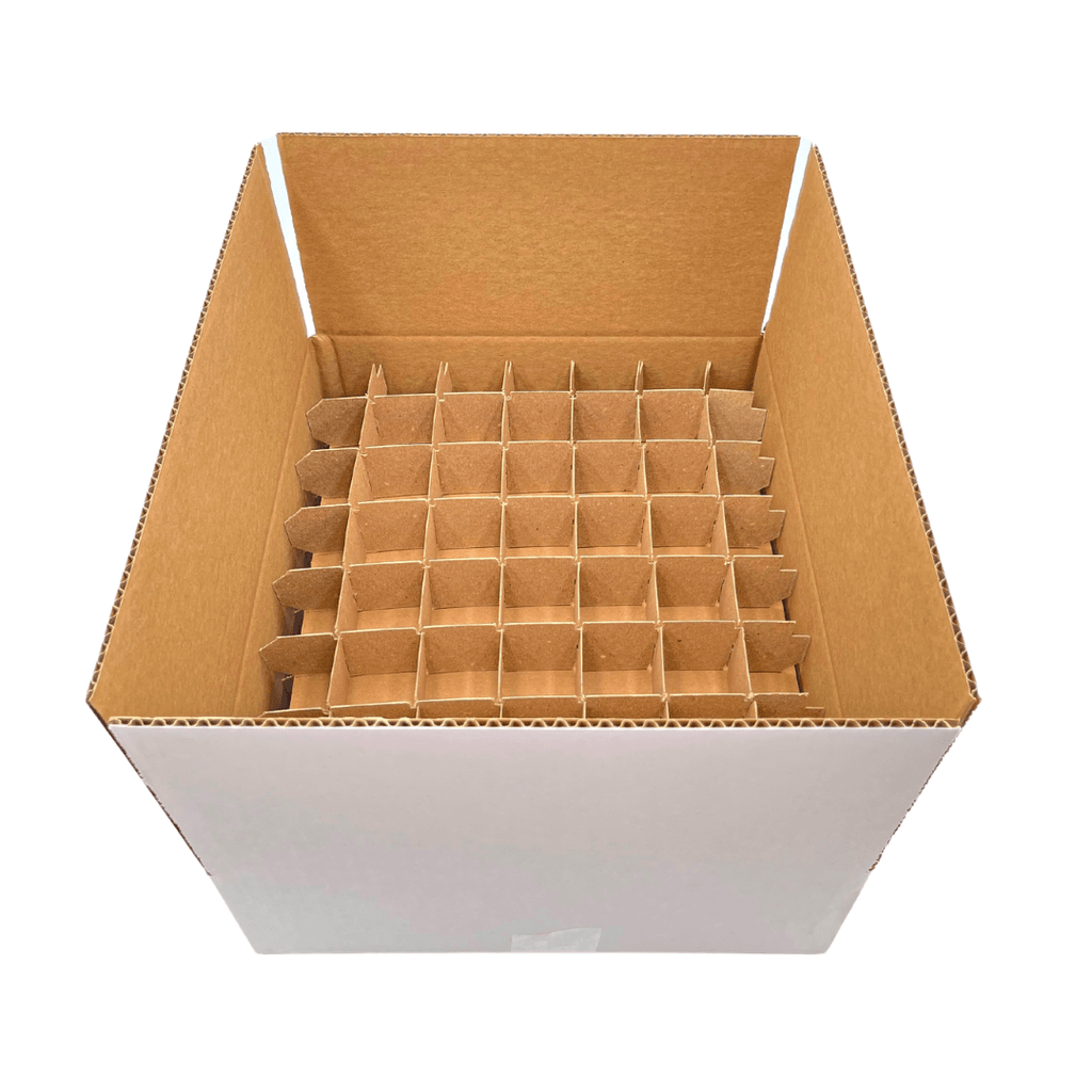 Shipping Box with Inserts (Fits 128 1-gram jars)
