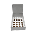 White Pop Counter Display - Large (Fits 24 Pre-Roll Tubes)