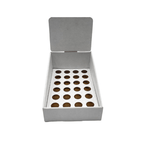 White Pop Counter Display - Large (Fits 24 Pre-Roll Tubes)