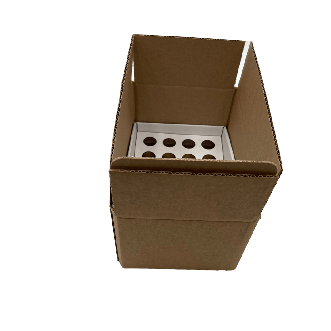 White Pop Counter Display - Large (Fits 24 Pre-Roll Tubes)