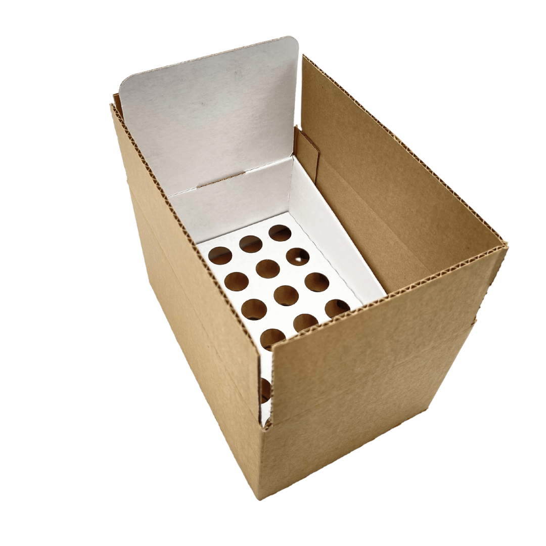 White Pop Counter Display - Large (Fits 24 Pre-Roll Tubes)