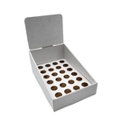 White Pop Counter Display - Large (Fits 24 Pre-Roll Tubes)