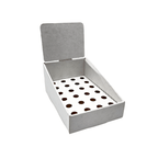 White Pop Counter Display - Small (Fits 24 Tubes)