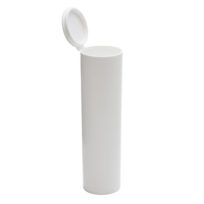 White Squeeze Top Child-Resistant 114mm Pre-Roll Tube (Extra Wide)